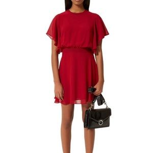 NWT ($265.00) Rebecca Minkoff Tasha ruffled chiffon mini dress. ❤️
